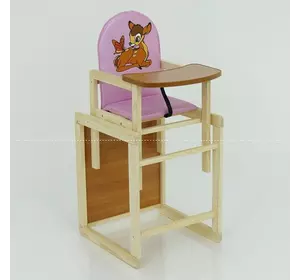 Детский стульчик для кормления Мася Олененок 
(51163) Розовый